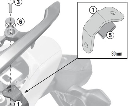 szerelvény oldaldoboz konzolhoz 1109KIT Integra 700 12-13 GIVI