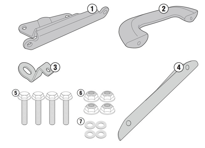 szerelvény oldaldoboz konzolhoz 1132KIT VFR 800 F 14-18 GIVI