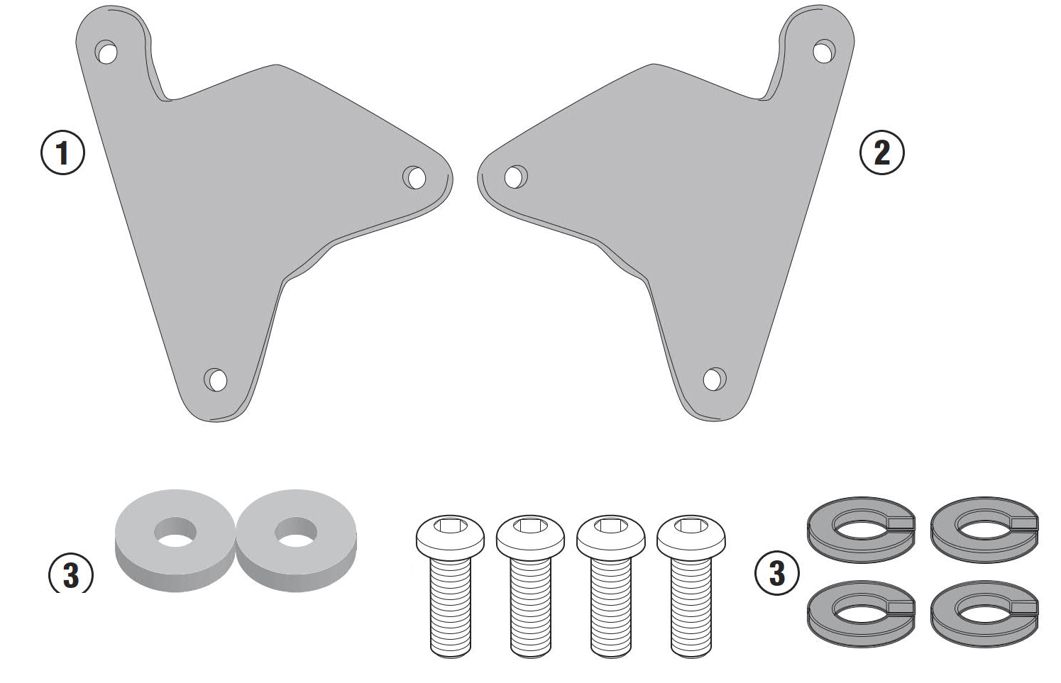 1179KIT konzol PLO1179MK PLO1179CAM felszereléséhez Africa Twin 1000 20-21 CRF1100L GIVI