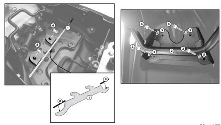 szerelvény oldaldoboz konzolhoz 3100KIT GSR 750 11-16 GIVI