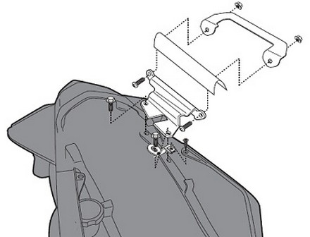 szerelvény oldaldoboz konzolhoz 267KIT VFR 1200F 10-16 GIVI