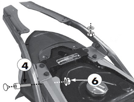 hátsó doboztartó konzol SR1114 Wave 110i 12-14 GIVI